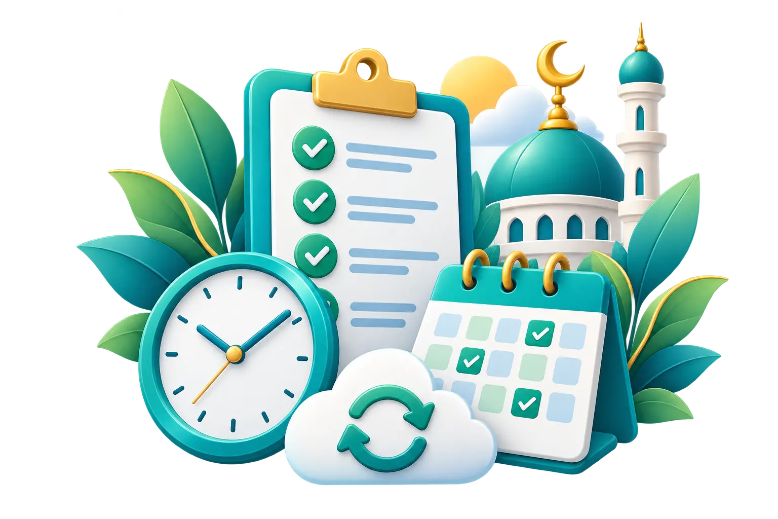 Mominly – Reliable Prayer schedule, clock and calendar representing reliable Islamic tools