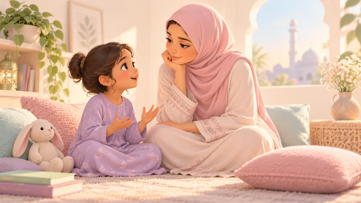 Mother listening to her daughter at home, illustrating family contact in a busy life
